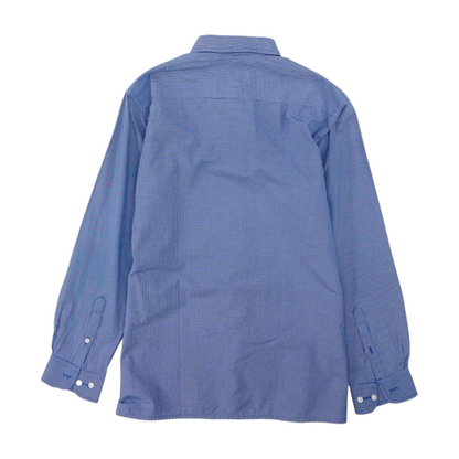 Blue Check Long Sleeve Button Down