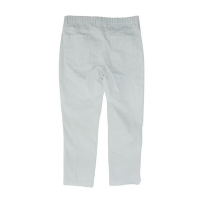 White Solid Chino Pants