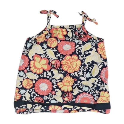 Navy Floral Dress