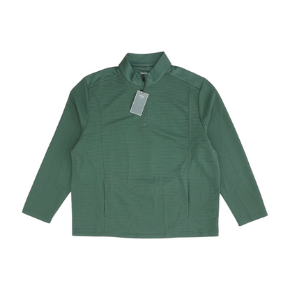 Green Solid 1/4 Zip Pullover