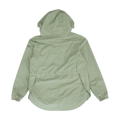 Green Solid Rain Jacket