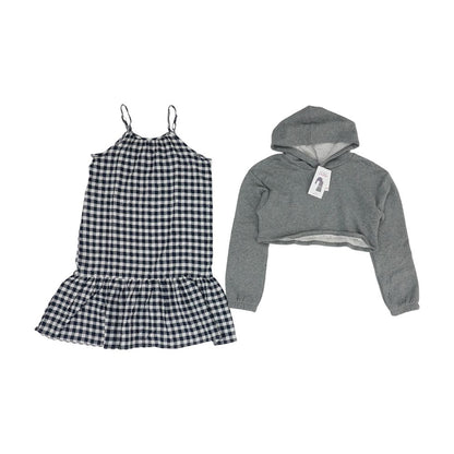Navy Check Dress & Jacket
