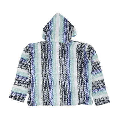 Blue Striped Hoodie Pullover