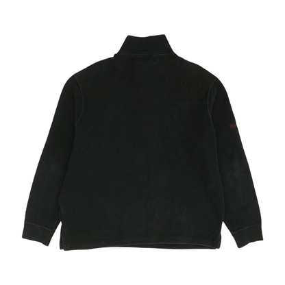 Black Harvard Solid 1/4 Zip Pullover