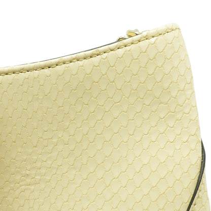 Bar Slim Snakeskin Embossed Leather Clutch