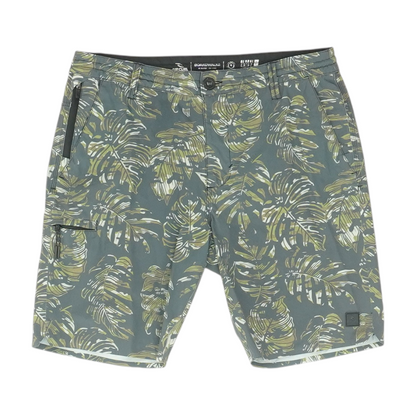 Green Print Active Shorts