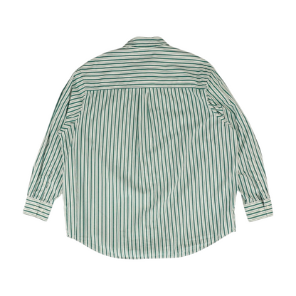 Green Striped Button Down