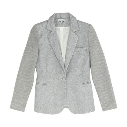 Gray Solid Blazer