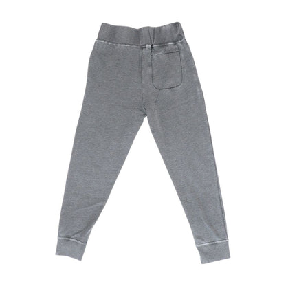 Gray Solid Joggers Pants