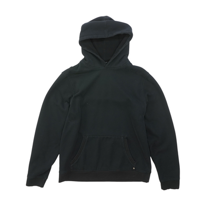 Black Solid Hoodie Pullover