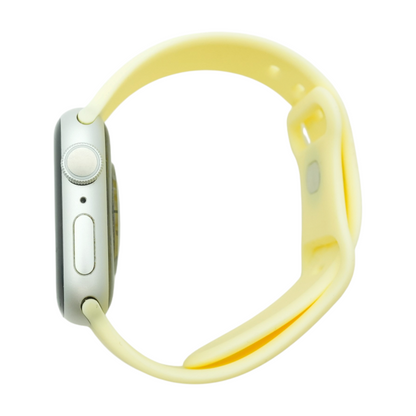 41mm Series 8 Silver Smartwatch Yellow Band M/L
