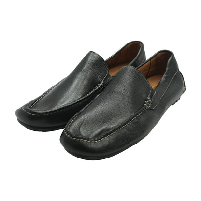 Black Leather Loafer Dress Shoes