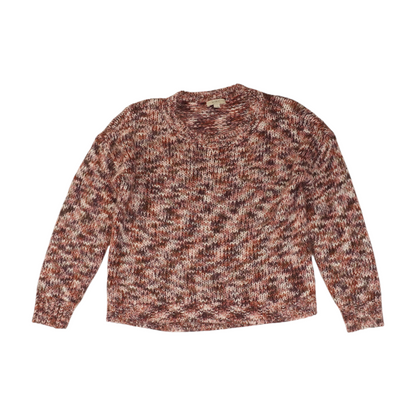 Pink Abstract Pullover Sweater