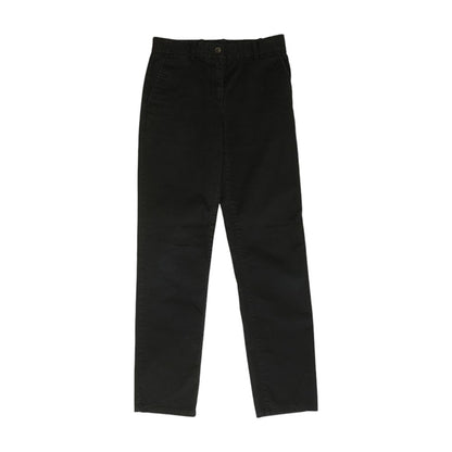 Black Solid Chino Pants