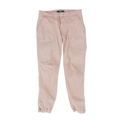 Mauve Solid Joggers Pants