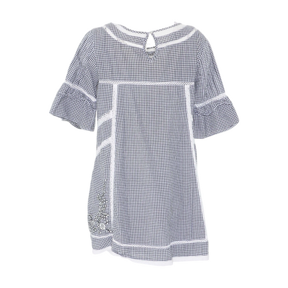 Black Check Mini Dress