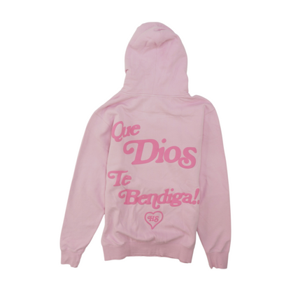 Pink Solid Hoodie Pullover