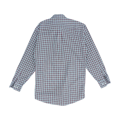 Red Plaid Long Sleeve Button Down