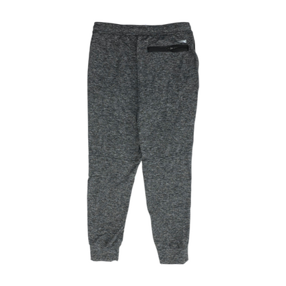 Black Abstract Tapered Pants