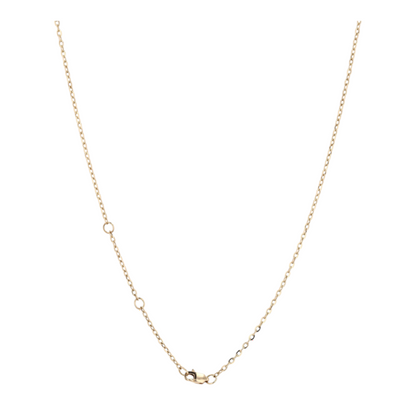 7/8 ctw 14K Yellow Gold Lab Grown Diamond Station Necklace