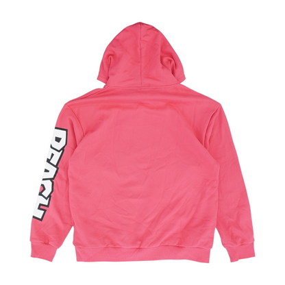 Pink Solid Hoodie Pullover