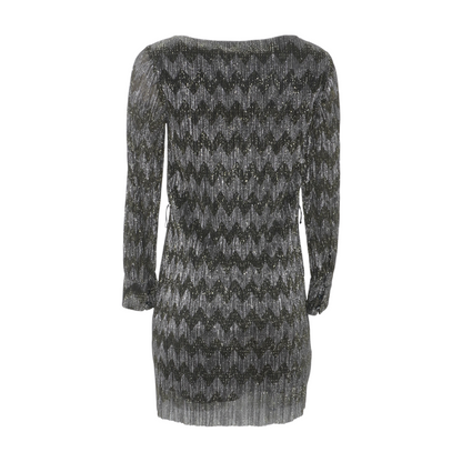Bronze Chevron Mini Dress