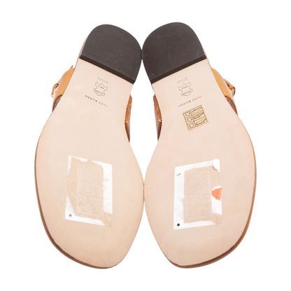 Tan Flat Sandals