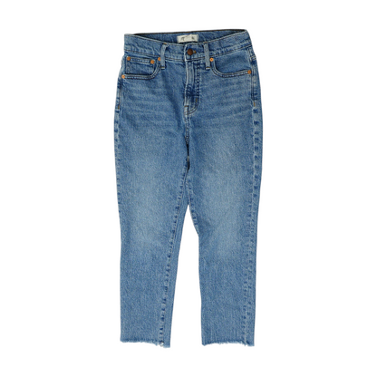 Blue Petite Straight Jeans
