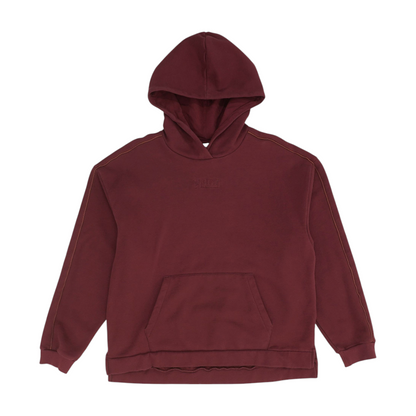 Maroon Solid Hoodie Pullover
