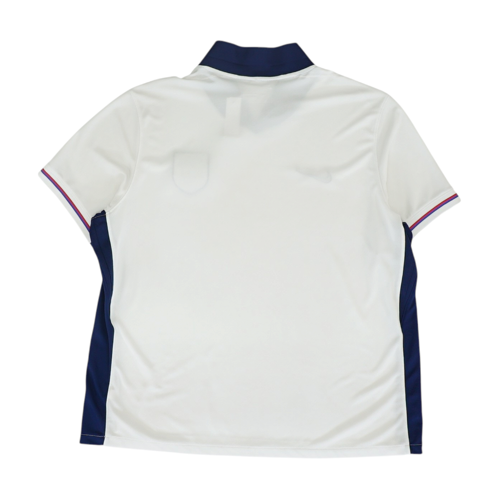 Men's White England Short Sleeve Jersey