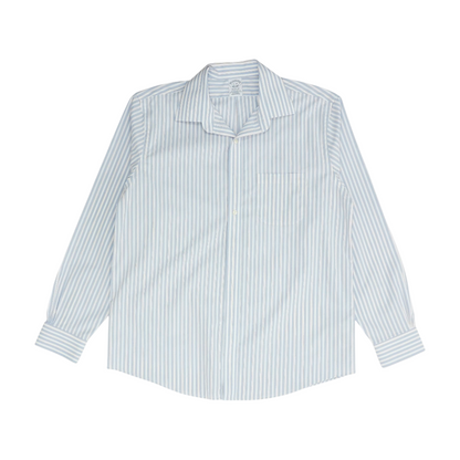 Blue Striped Long Sleeve Button Down