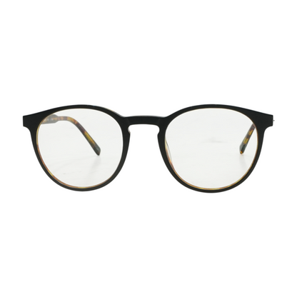 Black Lightec Round Prescription Eyewear