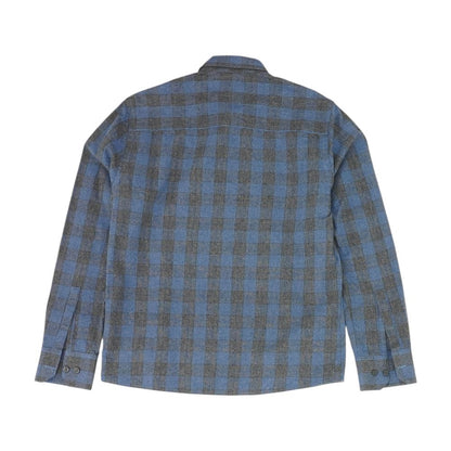 Gray Plaid Flannel Button Down