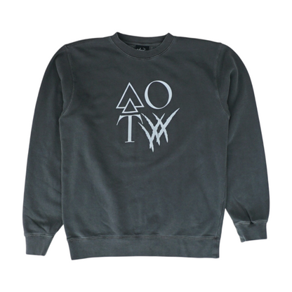 Gray Solid Sweatshirt Pullover