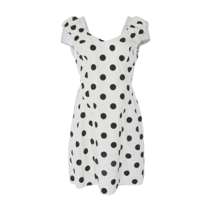 Ivory Polka Dot Mini Dress