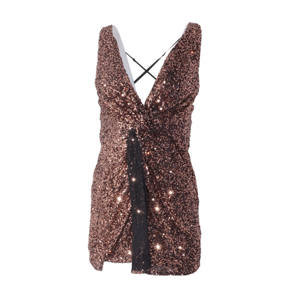 Bronze Mini Dress