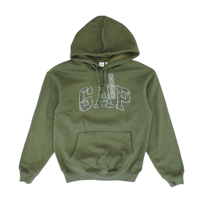 Green Solid Hoodie Pullover