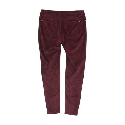 Maroon Solid Pants