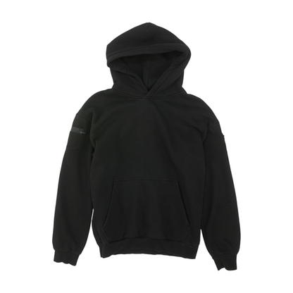Black Solid Hoodie Pullover