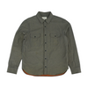 Gray Solid Long Sleeve Button Down