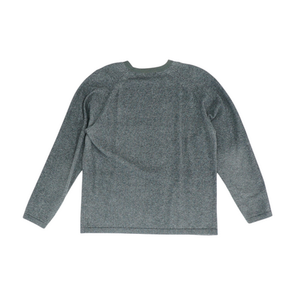 Gray Solid Pullover Sweater