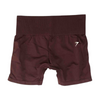 Burgundy Solid Active Shorts