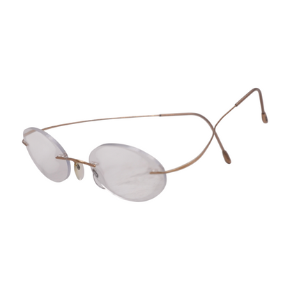Gold Oval Prescription Eyewear