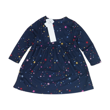 Navy Print Dress