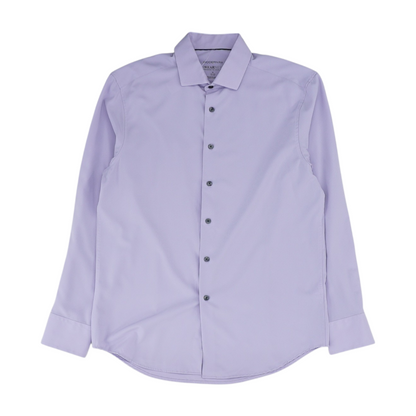 Lavender Solid Long Sleeve Button Down