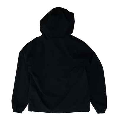 Black Solid Rain Jacket