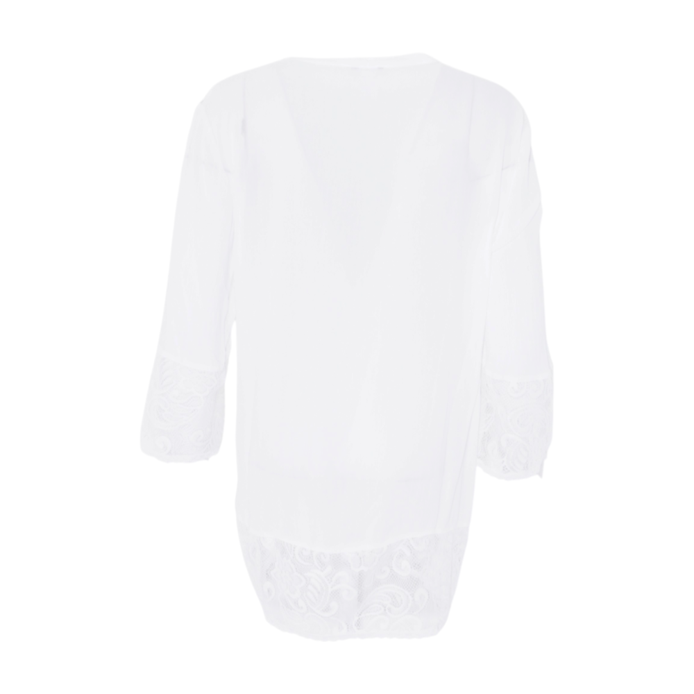 White Solid Robe