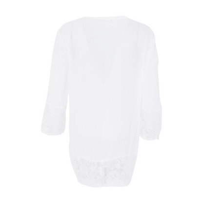 White Solid Robe
