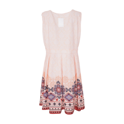 Orange Plus Graphic Midi Dress
