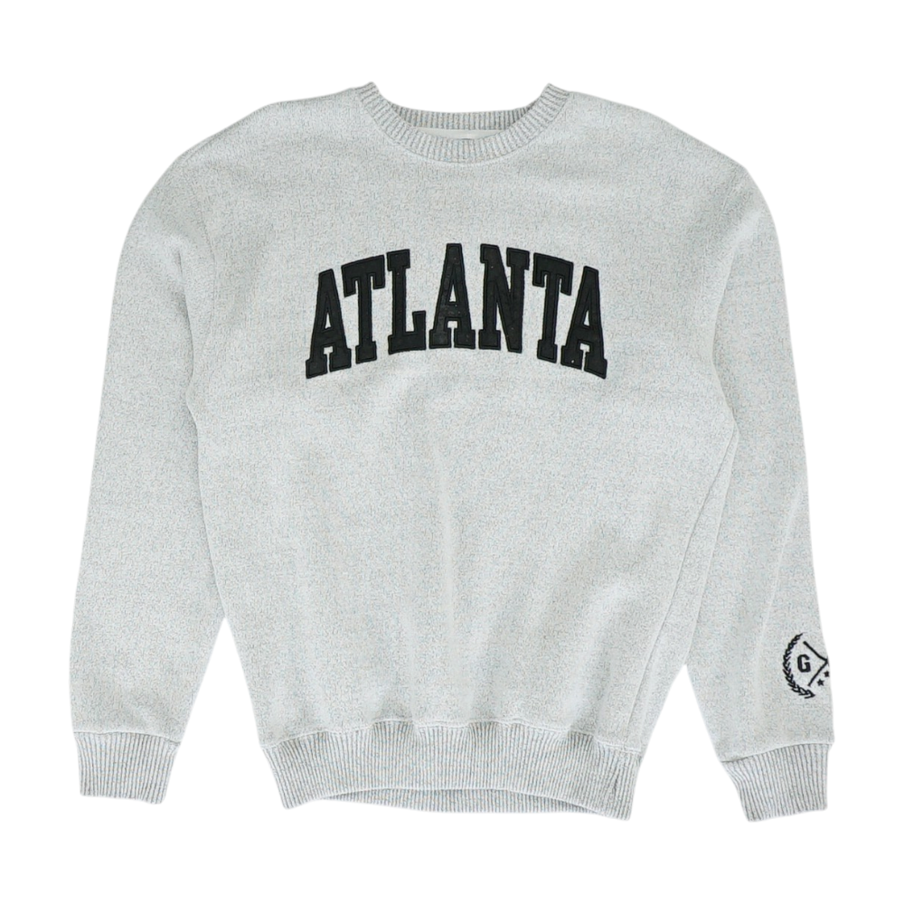 Gray Solid Sweatshirt Pullover